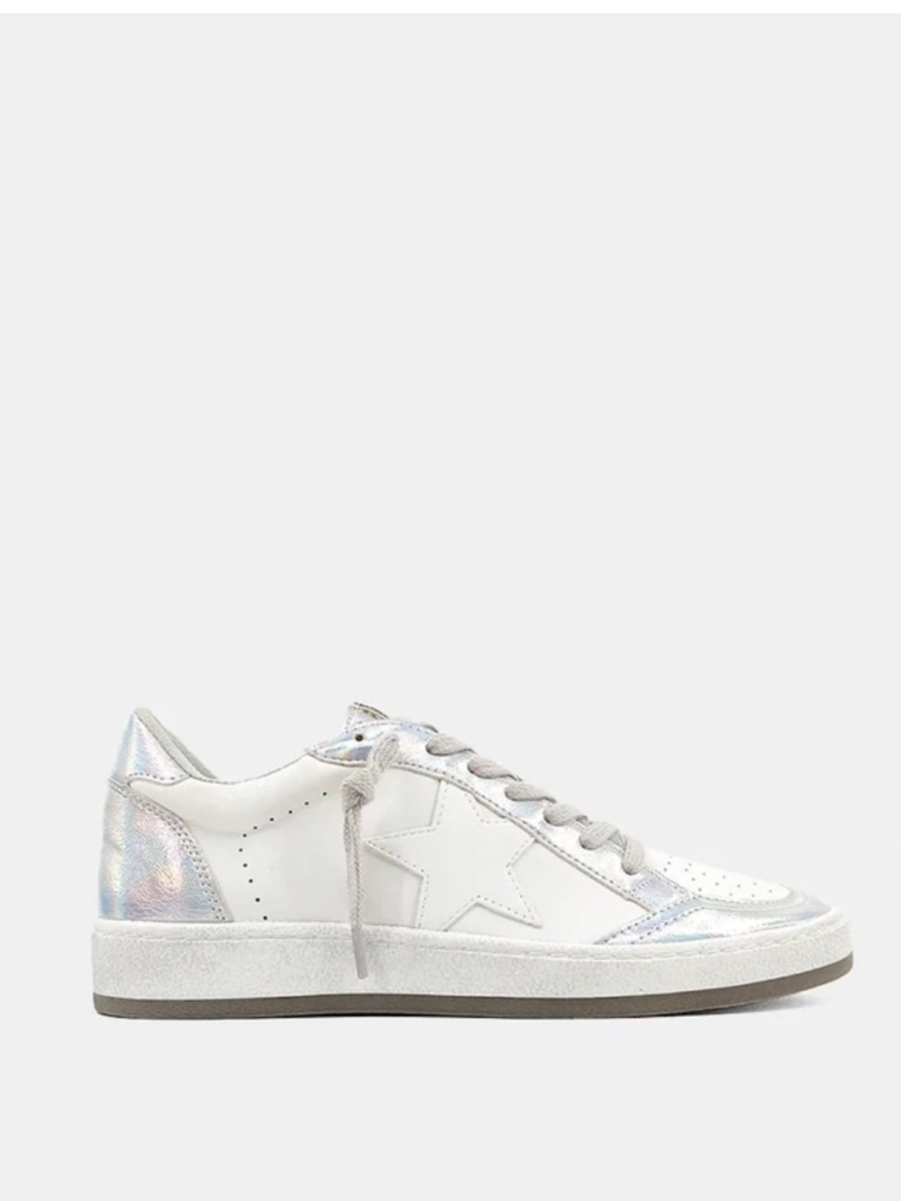 ShuShop Paz Silver Iridescent Sneaker